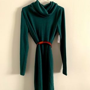 Evergreen sweater dress